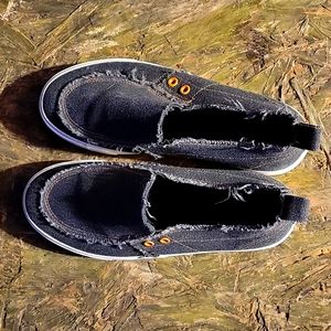 BLUE HASH-BUBBIE SHOES WOMEN SLIP ON'S SZ 10